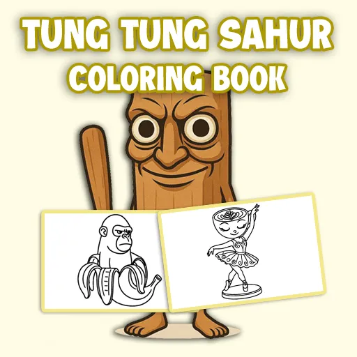 Tung Tung Sahur Coloring Book
